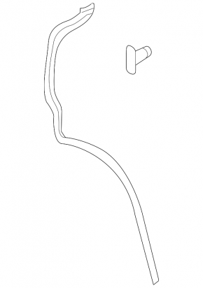 Rear right side door seal for Audi E-Tron 19-23 rear