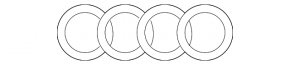 Audi Q7 Tailgate Emblem 16- Chrome