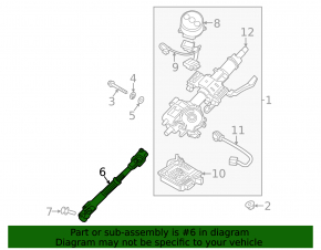Steering cardan shaft Kia Forte 19-21