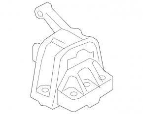 Engine mount right VW Tiguan 09-17