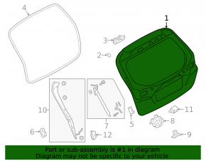 Electric tailgate for Subaru Outback 20-25