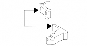 Upper rear left door hinge for Audi Q3 15-18