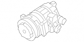 Air Conditioning Compressor Porsche Cayenne 958 11-17 Hybrid
