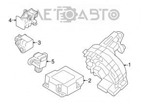 Front Left Airbag Sensor Kia Niro 17-22 on TV