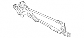 Windscreen wiper trapezoid with motor Kia Niro 17-22
