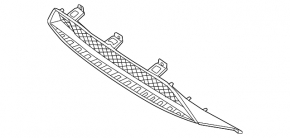 Front bumper lip Mercedes X167 GLS 24-26