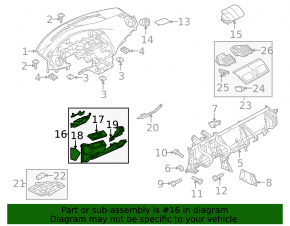 Dashboard trim under steering wheel Mazda3 MPS 09-13
