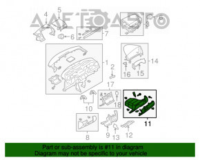 Glove box, glove compartment Mazda3 03-08 HB