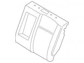 Rear seat row 2 upper left Ford Ecosport 18-22 combination leather black, with belt, shot