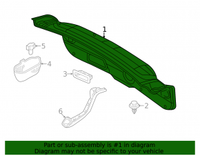Trunk lid trim Mazda 6 18-21 type 2