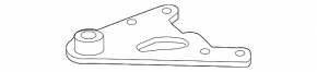 Front subframe burdock rear left Jaguar F-Pace X761 17-20 rusty