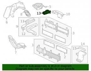 Honda CRV 20-22 hybrid lower cooling duct connector