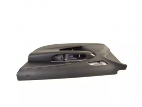 Door trim card front right Dodge Journey 11- black with black insert leather, armrest leather, gray stitching
