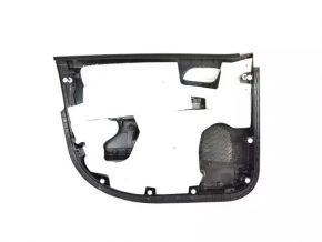 Door trim card front right Dodge Journey 11- black with black insert leather, armrest leather, gray stitching