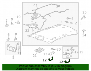 Ceiling handle front left Cadillac ATS 13-19 ser