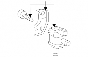 Intake solenoid valve Lexus CT200h 11-17