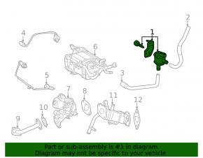 Intake solenoid valve Lexus CT200h 11-17