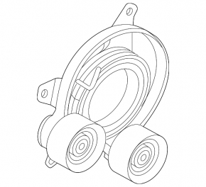 Volvo XC60 22-26 B6 Drive Belt Tensioner Pulley