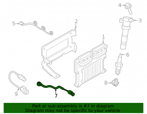 Right knock sensor for Kia Sorento 16-20 3.3