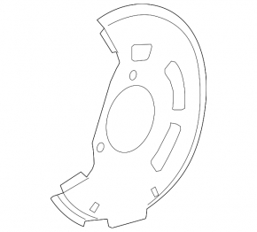 Brake Disc Cover Front Right Chevrolet Bolt 17-