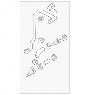 Cooling system hose Audi Q7 16-19 3.0