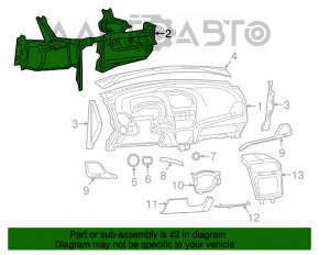 Under-torpedo pipe reinforcement Dodge Journey 11-
