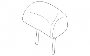 Rear left headrest BMW X5 E70 07-13 black leather