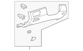 Toyota Sienna 2010 knee panel trim, beige