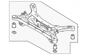 Rear subframe Hyundai Sonata 20-23 FWD