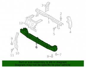 Nissan Leaf 11-12 TV lower bar