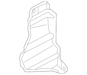 Radiator deflector right Mitsubishi Outlander 14-20 lower 2.4, 3.0