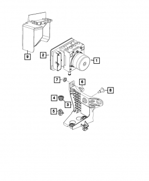 ABS bracket ABS Jeep Renegade 15-