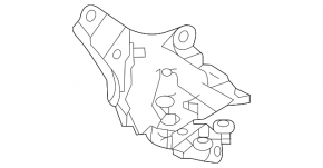 Door hinge lower rear right Toyota Sienna 21-25