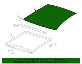 Panorama assembly for the Infiniti QX30 17-19