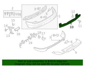 Audi Q3 8U 15-18 Rear Bumper Reinforcement
