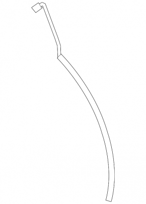 Side door seal, rear left, Porsche Cayenne 19-26 front