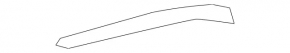 Right rear bumper molding with chrome for Mercedes W211 restyling