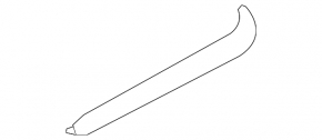 Right rear bumper molding with chrome for Mercedes W211 restyling