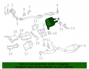 Muffler rear part with barrel right Mercedes W213 E 300/350/400/450 17-20 2.0T, 3.0T
