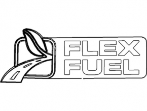 FLEX FUEL emblem for tailgate Ford Focus mk3 15-14 rest 5d