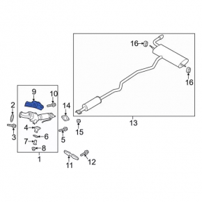 Catalytic Converter Guard Ford Escape MK3 13-19 1.5T 1.6T