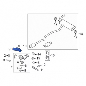 Catalytic Converter Guard Ford Escape MK3 13-19 1.5T 1.6T