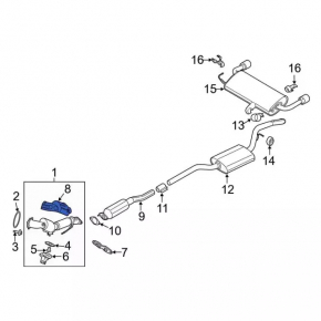 Catalytic Converter Guard Ford Escape MK3 13-19 1.5T 1.6T