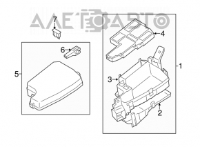 Mazda 6 14-16 underhood fuse box