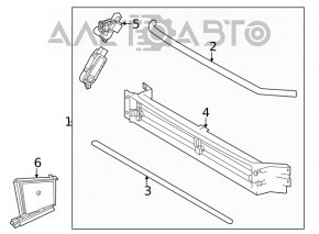 Lower left radiator deflector Toyota Venza 21-