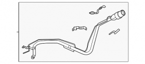 Fuel tank filler neck Nissan Murano 25-26