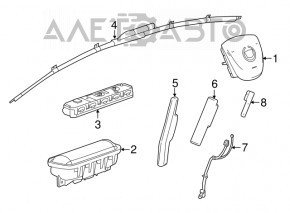 Airbag front seat left Cadillac ATS 13-