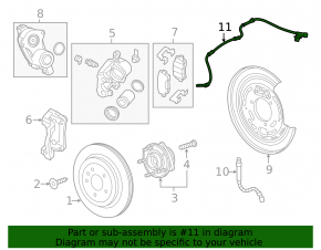 ABS sensor rear left Chevrolet Camaro 16-23
