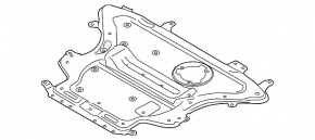 Engine protection metal BMW 5 G30 18-530e hybrid