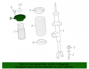 Front left shock absorber support BMW 5 G30 17-23 RWD